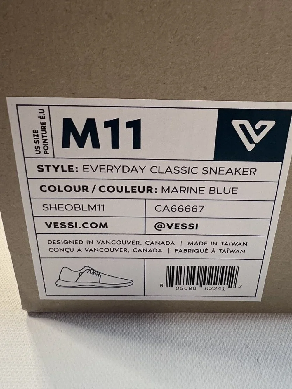 💦 Vessi Everyday Classic Waterproof Sneakers – Marine Blue